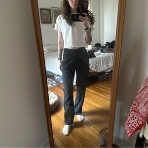 Abercrombie and Fitch Women’s Tailored Menswear Dad Pant in Black